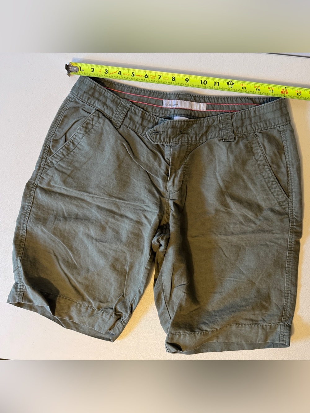 Old Navy Olive Green Women's Bermuda Shorts